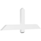 Ekena Millwork Eugene Architectural Grade PVC Gable Bracket, 48"W x 18"H x 2"D x 4"F, 9/12 Pitch GBP048X18X0204EUG00 - alternate 1